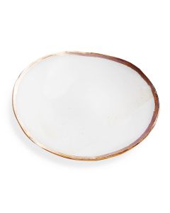 Dinner Plate 10.5" Yellow Gold Rim