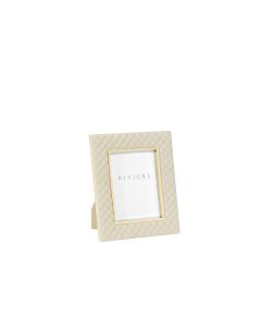 Anita Diamonds Small Leather Frame with Gold Details