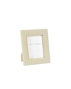 Anita Diamonds Medium Leather Frame with Gold Detail