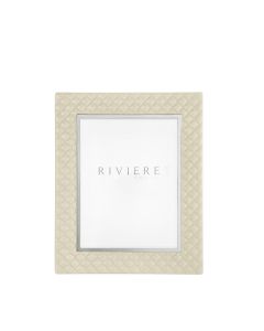 Anita Diamonds Large Leather Frame with Chrome Details