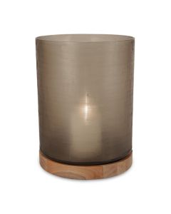 Aran Lantern Extra-Large with Walnut Base