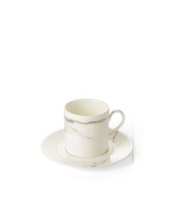 Carrara Espresso Cylindrical Cup & Saucer