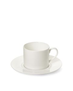 Coffee/Tea Cup With Flat Saucer