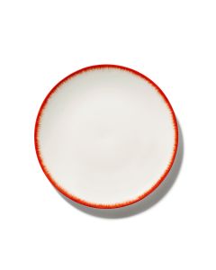 Dé Plate 28cm, Red Variation 2