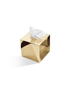 Decor Walther Contempo Tissue Box Square with 24 kt. Gold Details