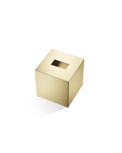 Decor Walther Contempo Tissue Box Square with 24 kt. Matte Gold Details