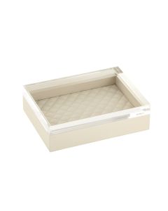 Febe Diamonds Rectangular Box with Acrylic Lid