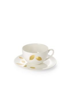 Golden Leaf Coffee Cup & Saucer