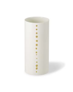 Golden Pearls Cylinder Vase