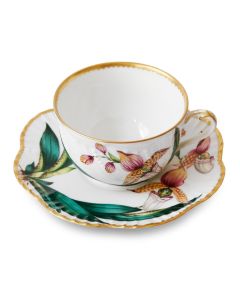 Jardin D'Orchidees Teacup & Saucer