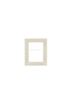 Nora Large Handwoven Leather Picture Frame