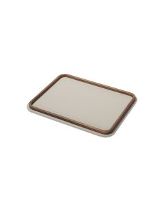 GioBagnara x Poltrona Frau Rectangular Leather Tray Large