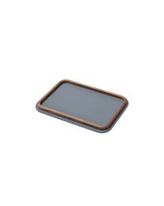 GioBagnara x Poltrona Frau Rectangular Leather Tray Medium
