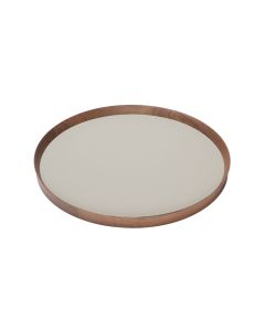 GioBagnara x Poltrona Frau Round Leather Tray Large