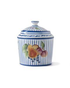Potager Blue Sugar Bowl with Lid