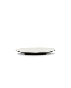Ra Plate, Black/Off White, 24cm