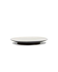 Ra Plate, Black/Off White, 28cm