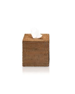 Decor Walther Rattan Tissue Box Dark