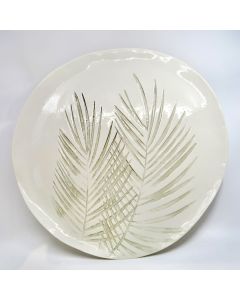 Round Platter with Double Palms