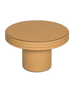 GioBagnara Scala Leather Coffee Table Round Medium