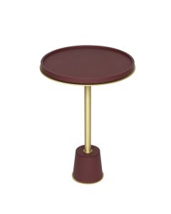 GioBagnara Sorrento Leather Side Table Large
